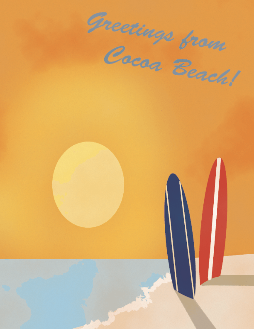 CocoaBeachPostcard